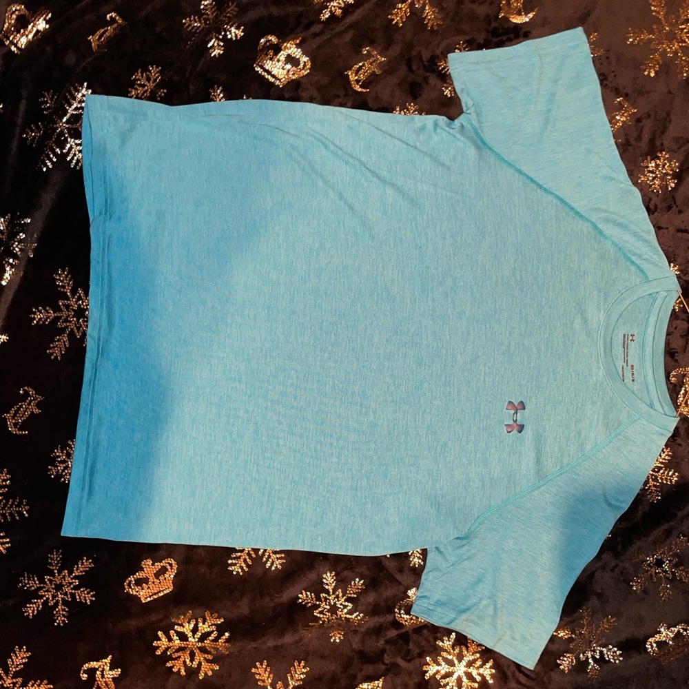 💫Men’s size Medium Under Armour Blue HeatGear Fitted T-Shirt